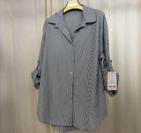 MH Stripped Collar Shirt