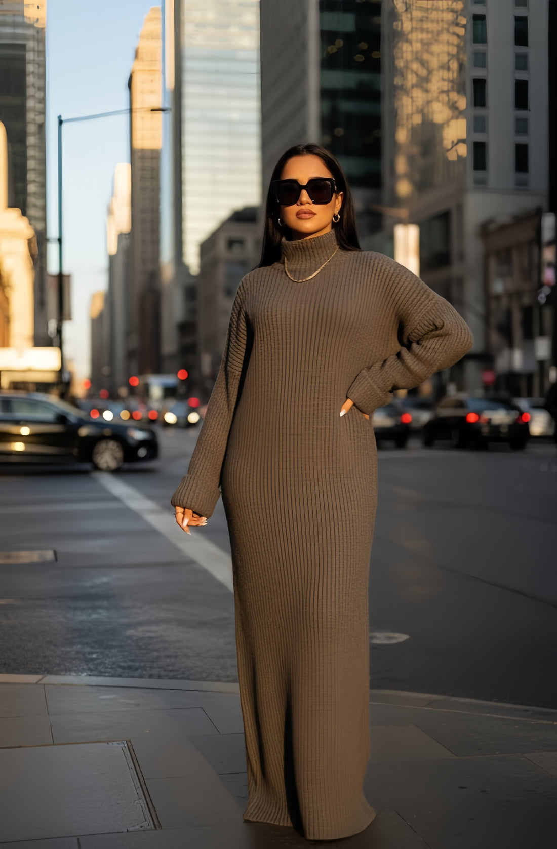 MH Maxi Winter Ribbed Dress Womenswear