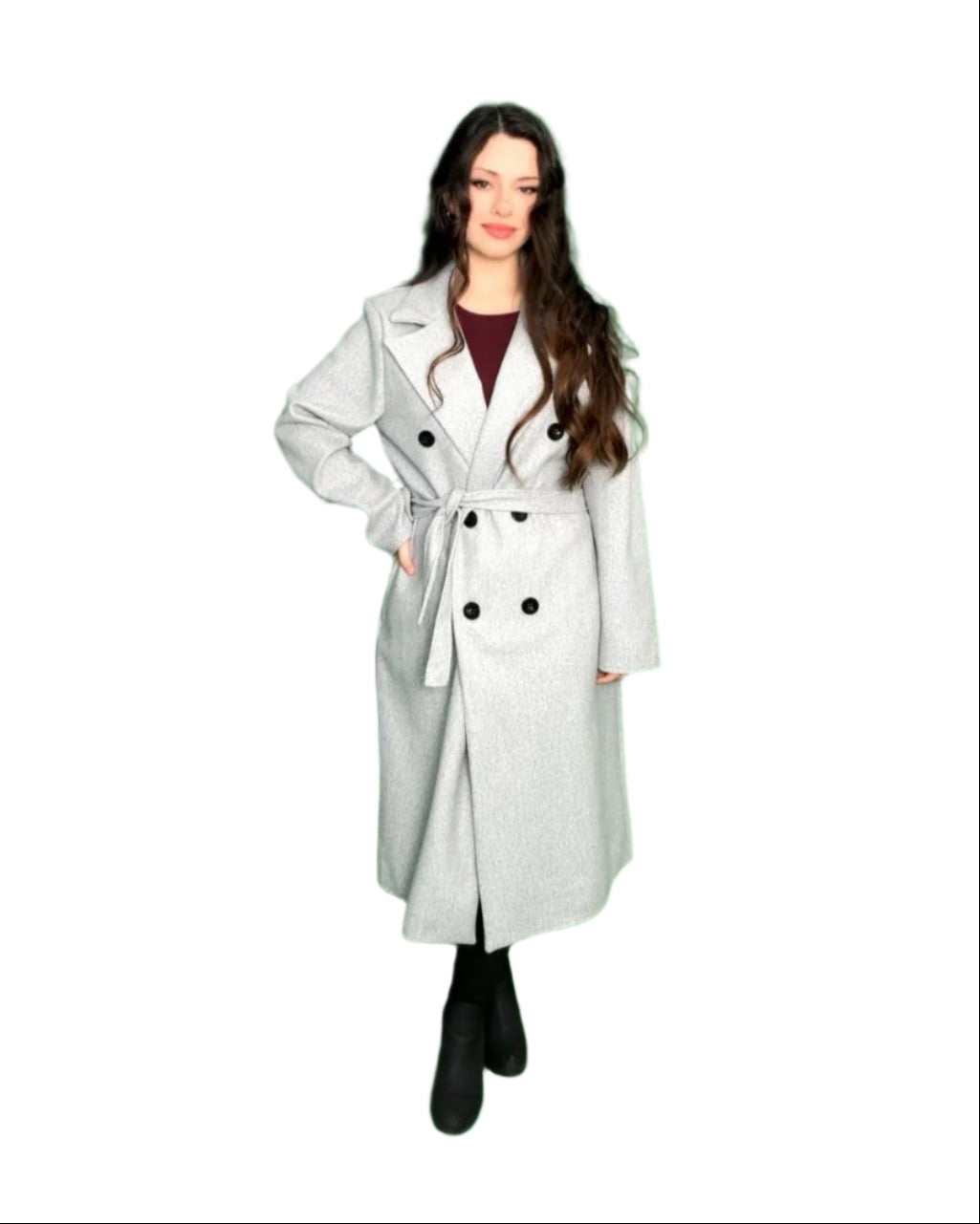 Grey Meredith Trench Coat